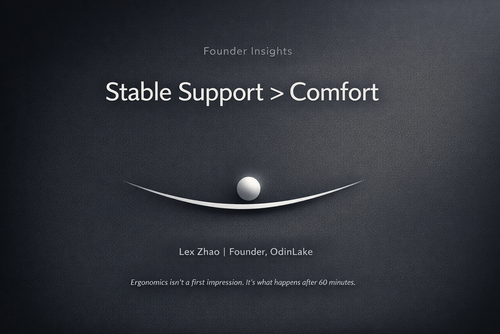 The Key to Ergonomics Isn't "Comfort"—It's Stable Support