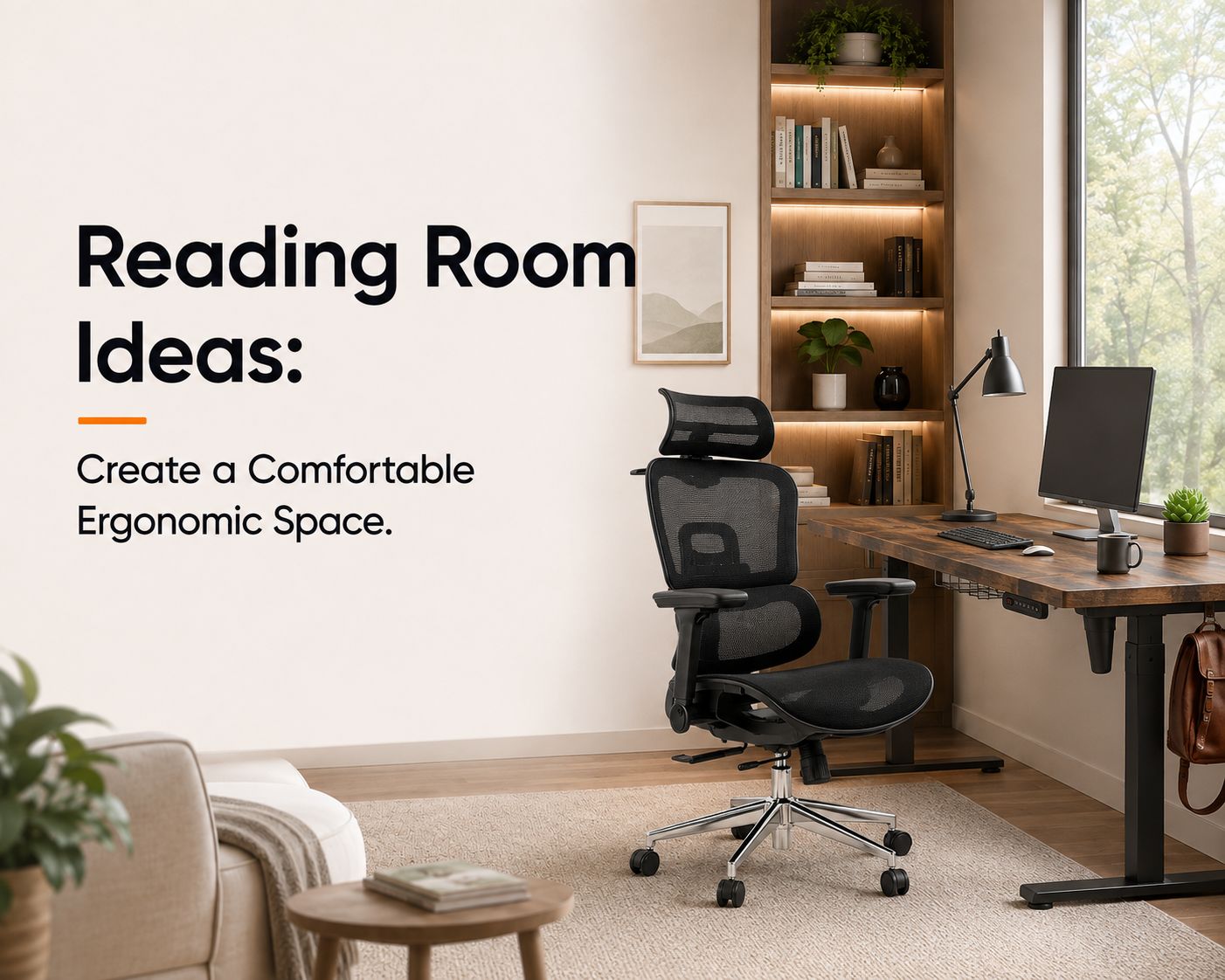 ergonomic reading room setup